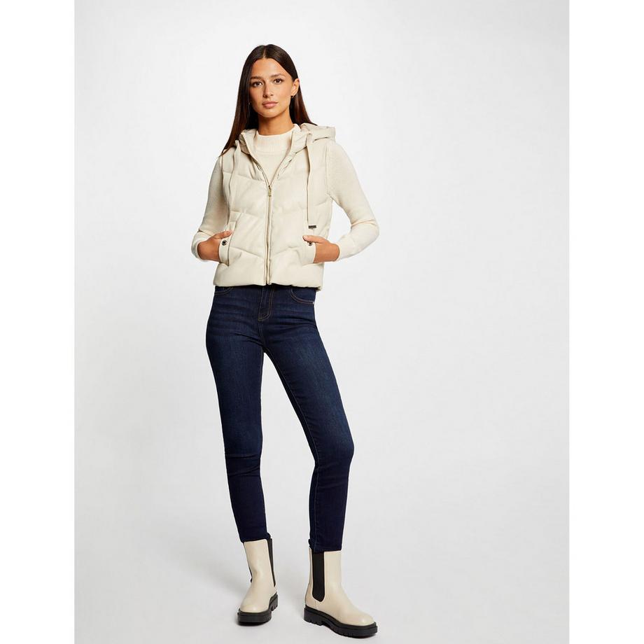 MORGAN Gilet imbottito con cappuccio  