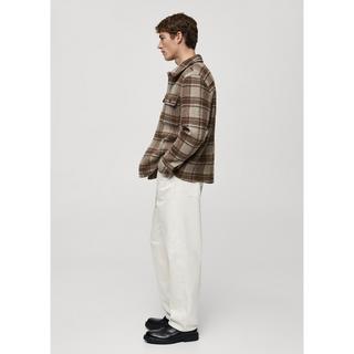 Mango Man Orien Giacca Overshirt Quadri  