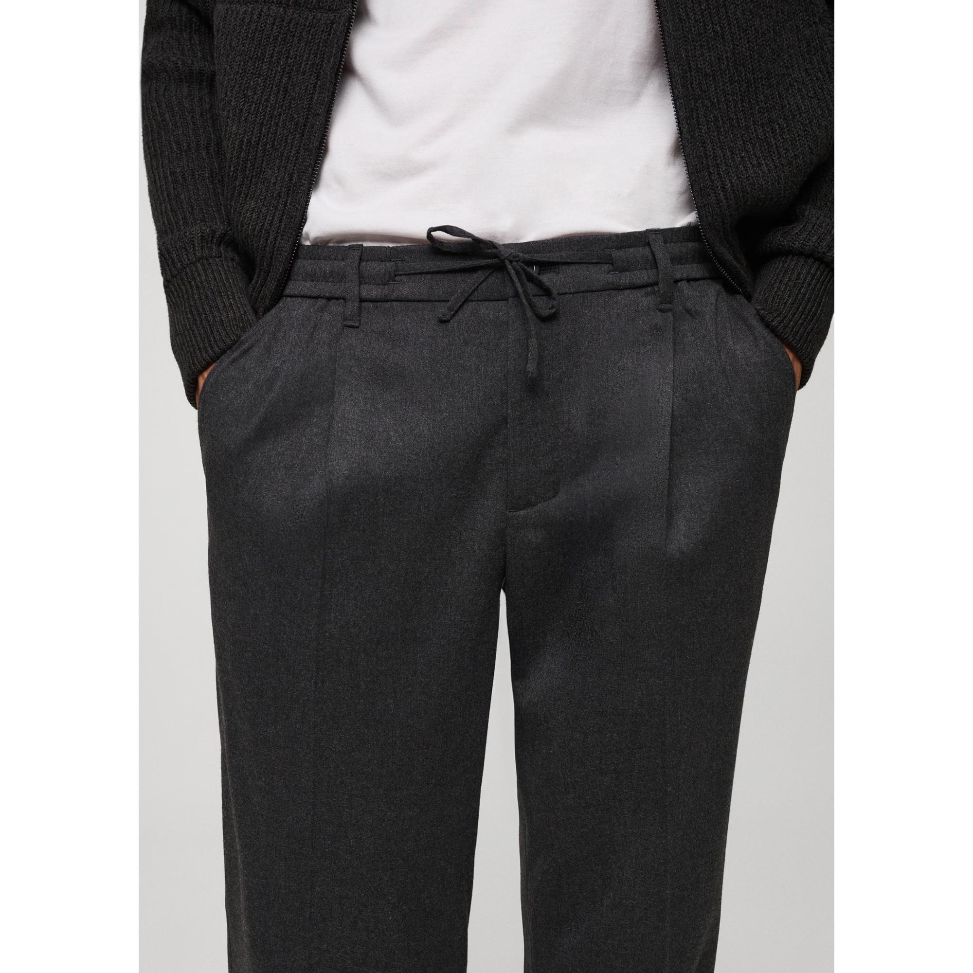 Mango Man STONE Regular Fit Bundfaltenhose  