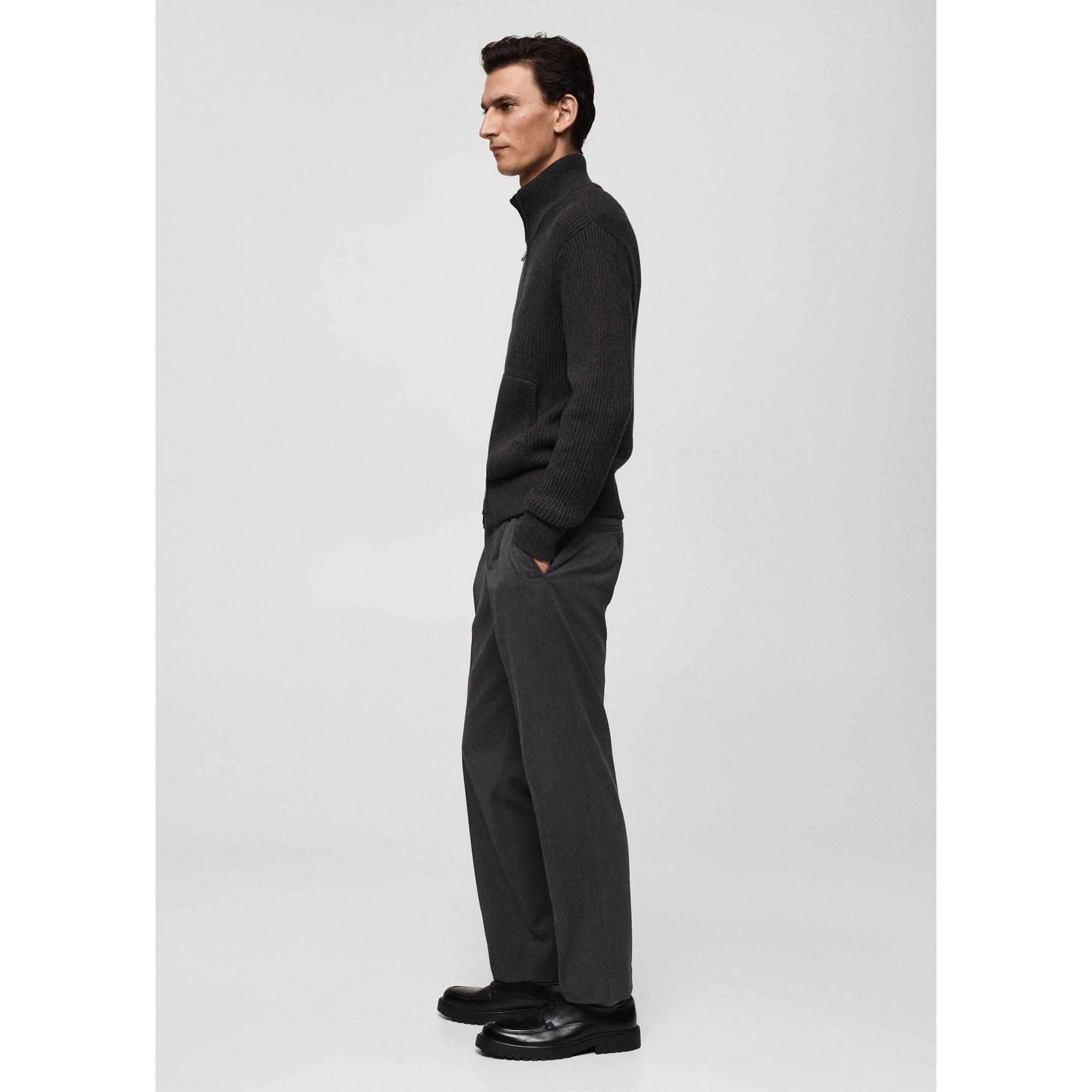 Mango Man STONE Regular Fit Bundfaltenhose  