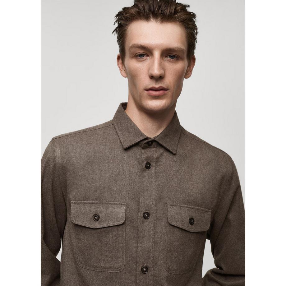 Mango Man Olivier Camicia a Maniche Lunghe  