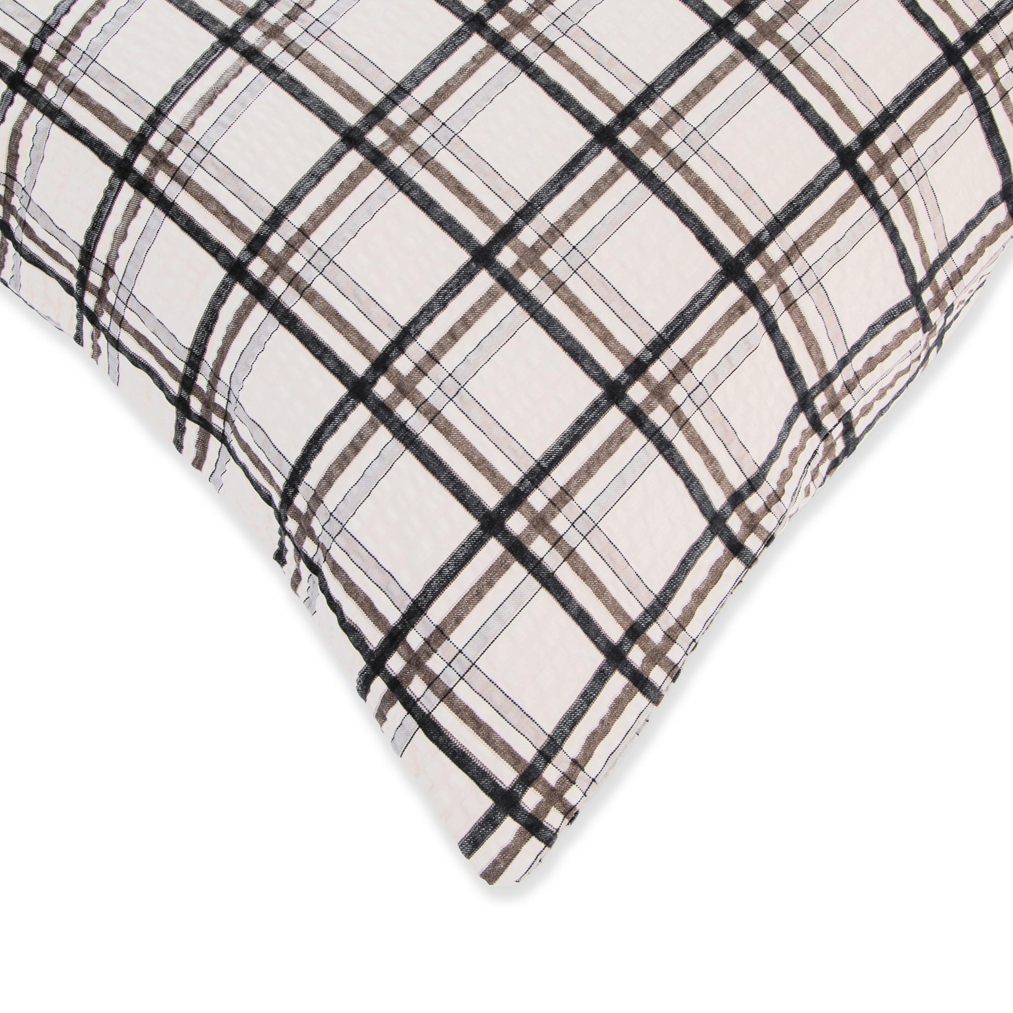 Manor Karo Seersucker Federa del cuscino  