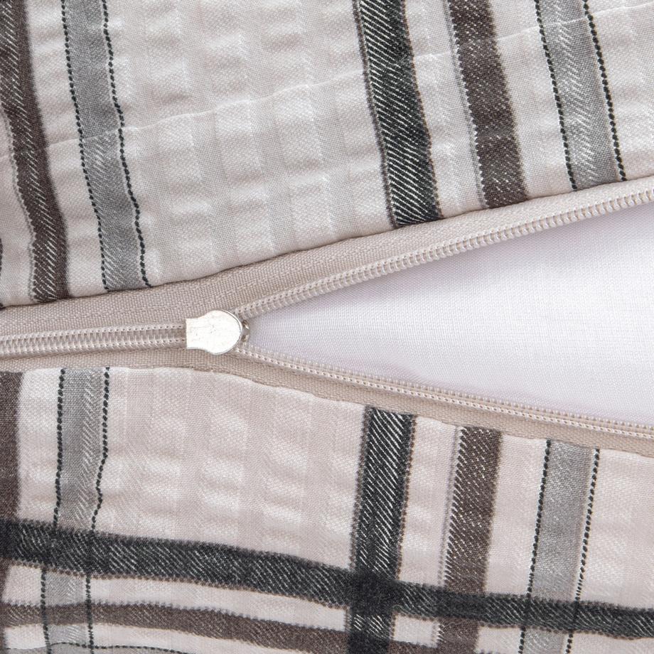 Manor Karo Seersucker Federa del cuscino  