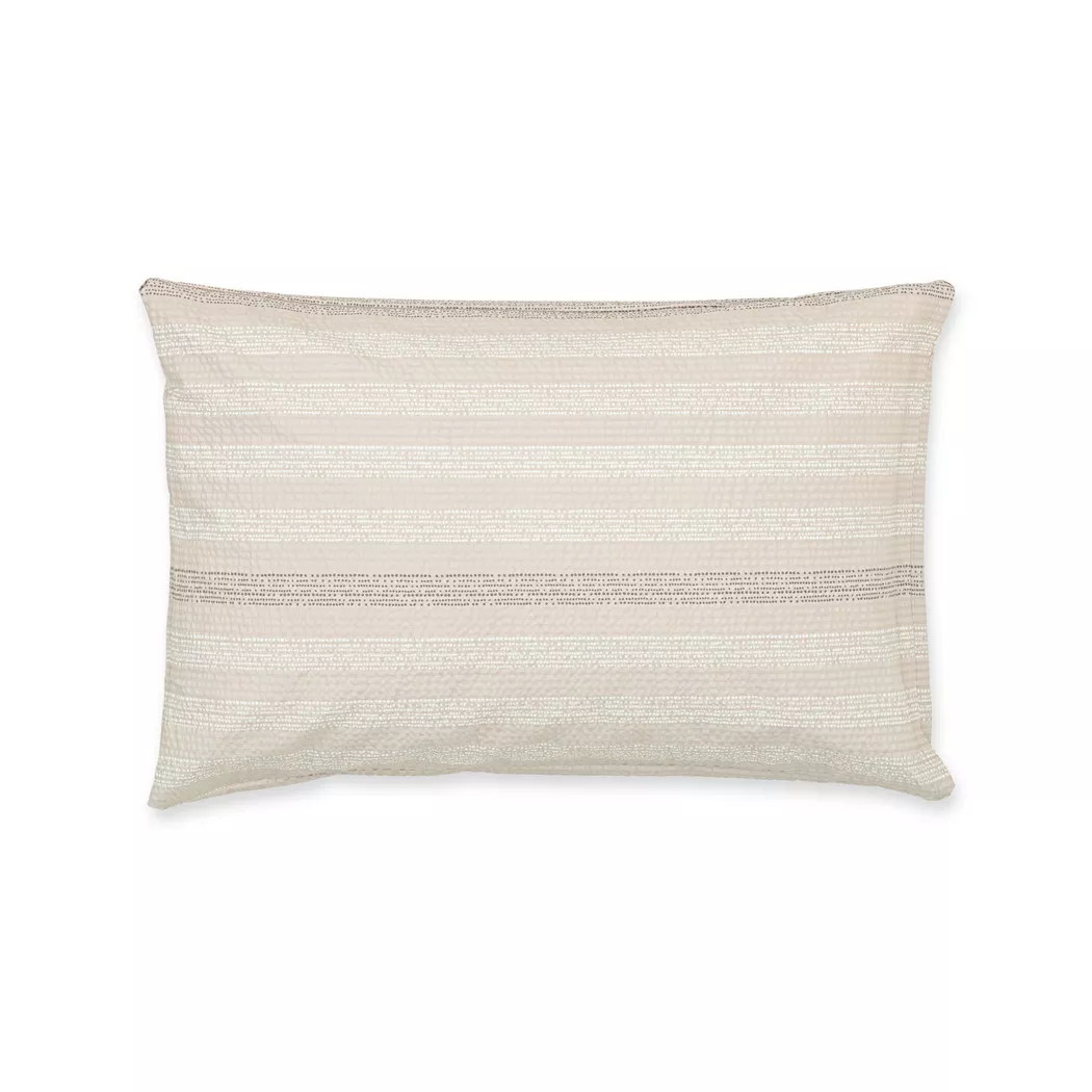 Manor Stripe Seersucker Pillow Cover Sand 60x90 cm