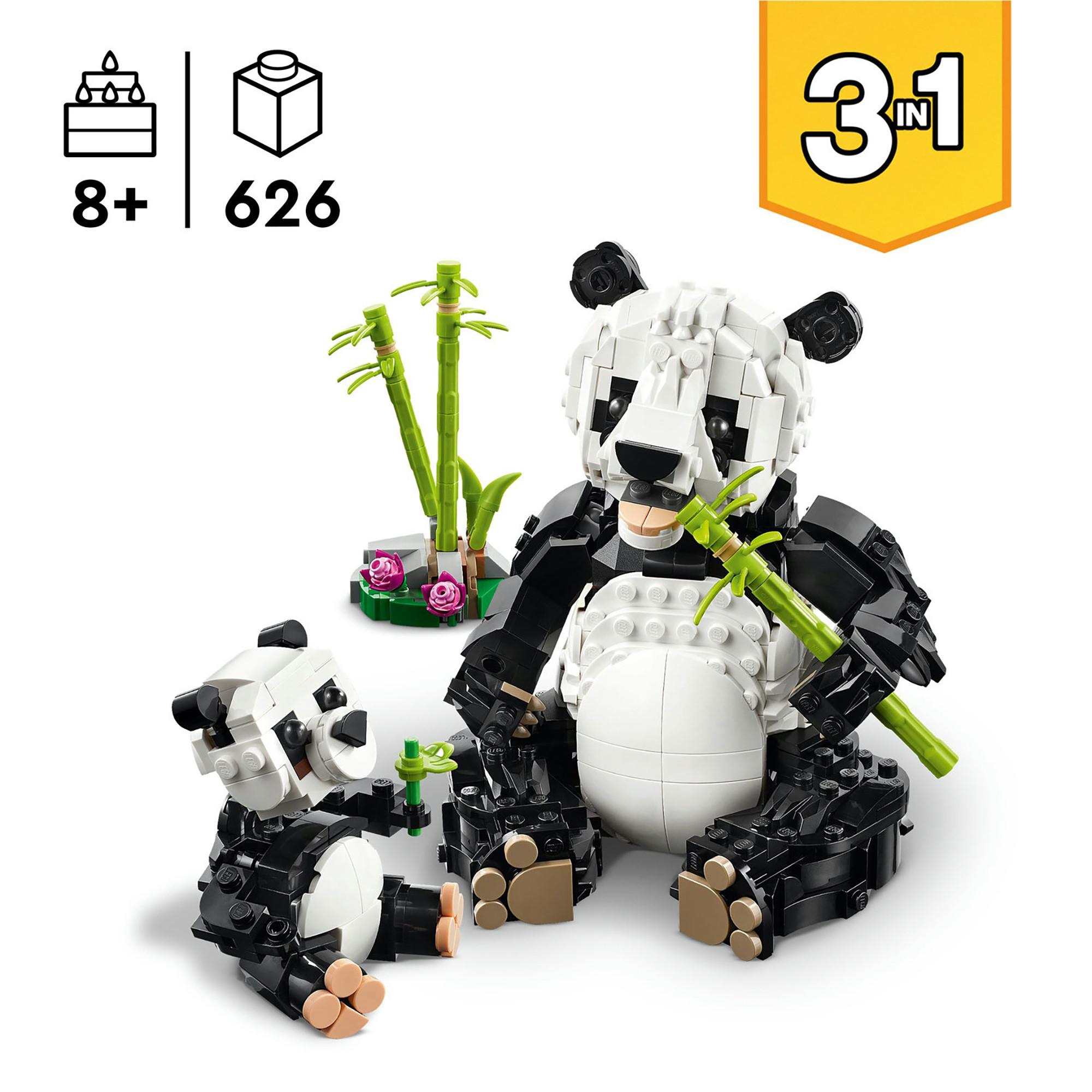 LEGO®  31165 Animaux sauvages : la famille de pandas 