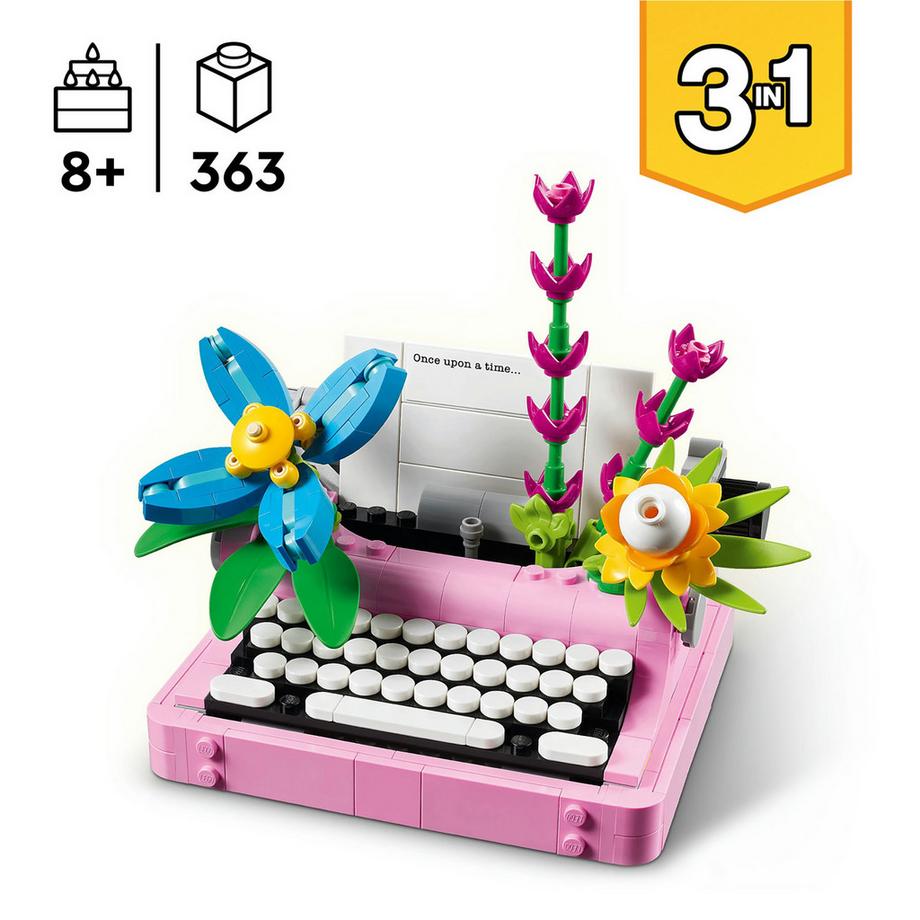 LEGO®  31169 Macchina da scrivere con fiori 