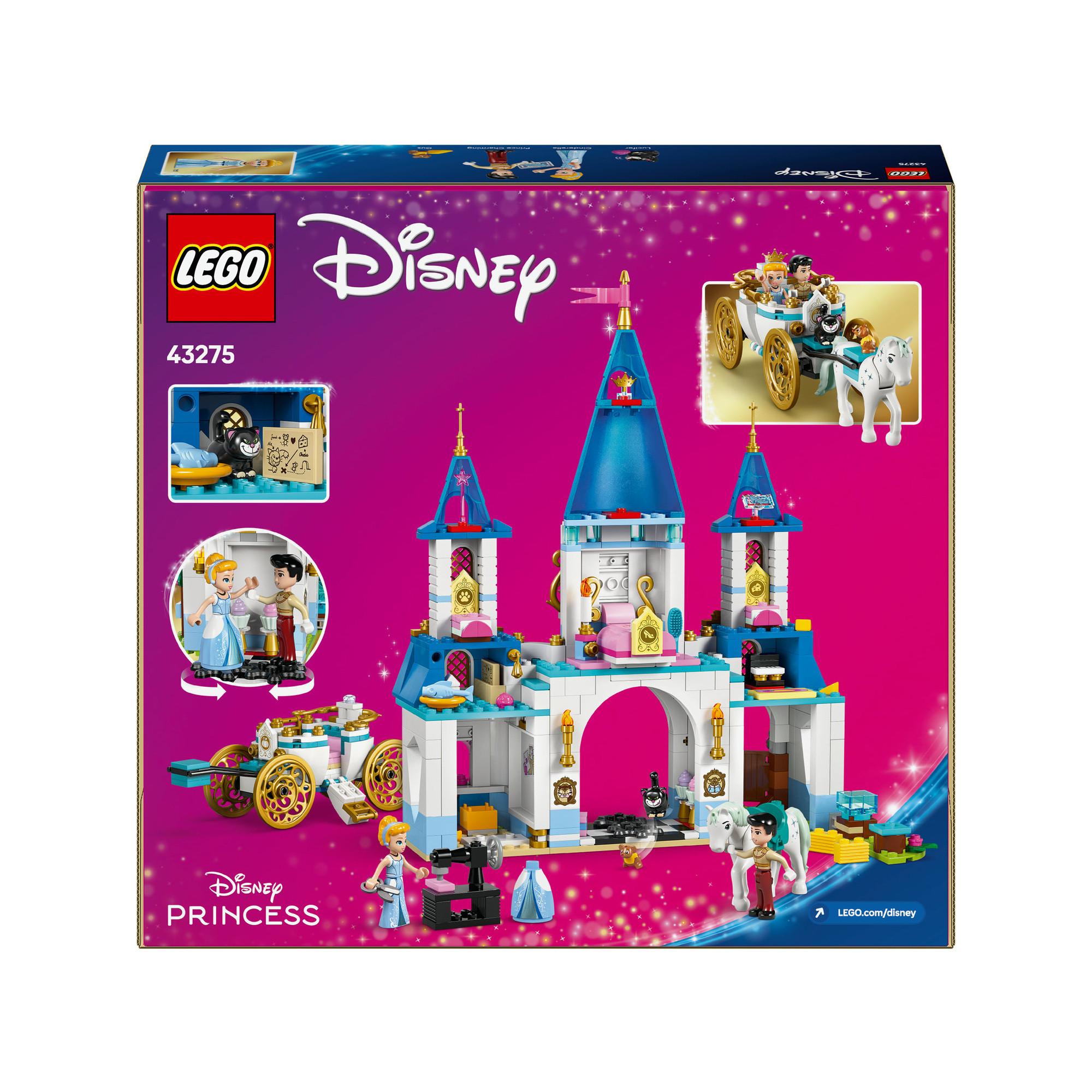 LEGO®  43275 Cinderellas Schloss und Pferdekutsche 