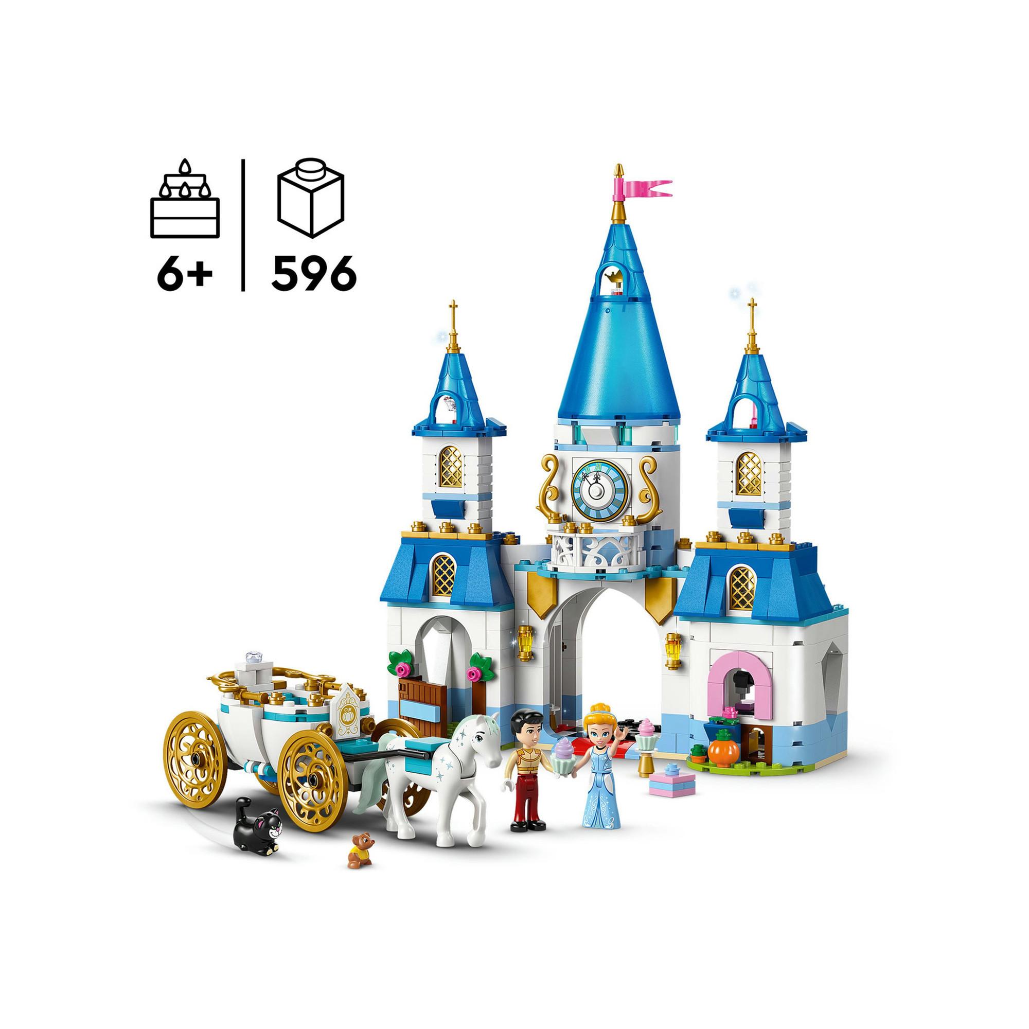 LEGO®  43275 Cinderellas Schloss und Pferdekutsche 