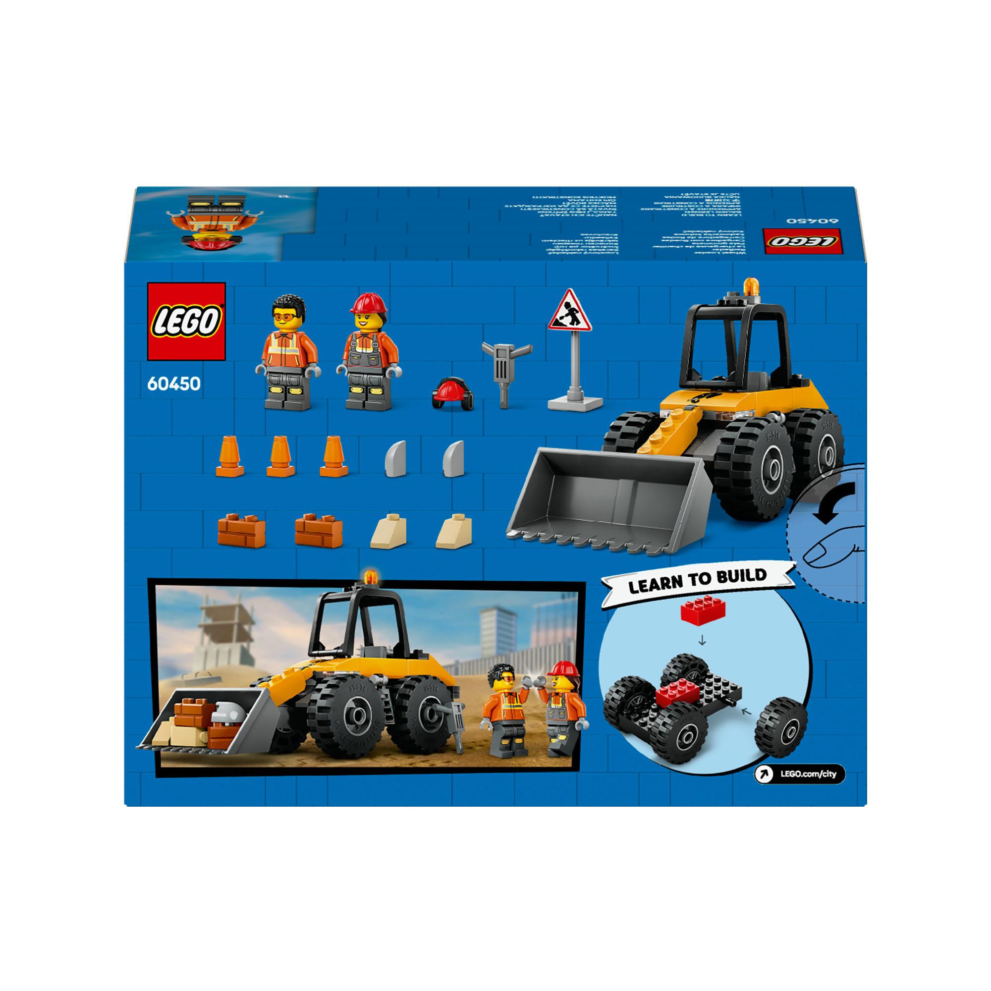 LEGO®  60450 La chargeuse de chantier jaune 