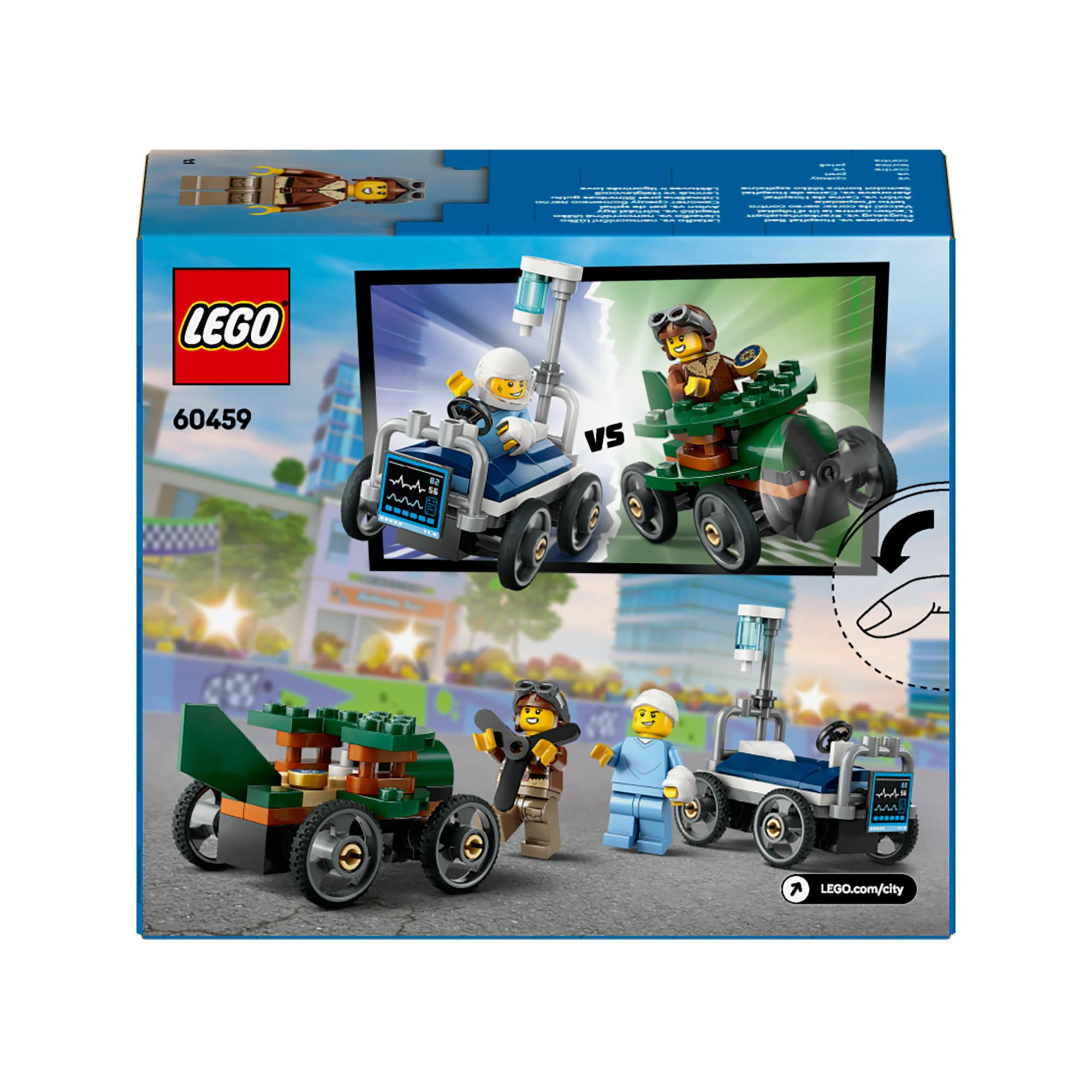 LEGO®  60459 Pack veicoli da corsa: aereo contro letto d’ospedale 