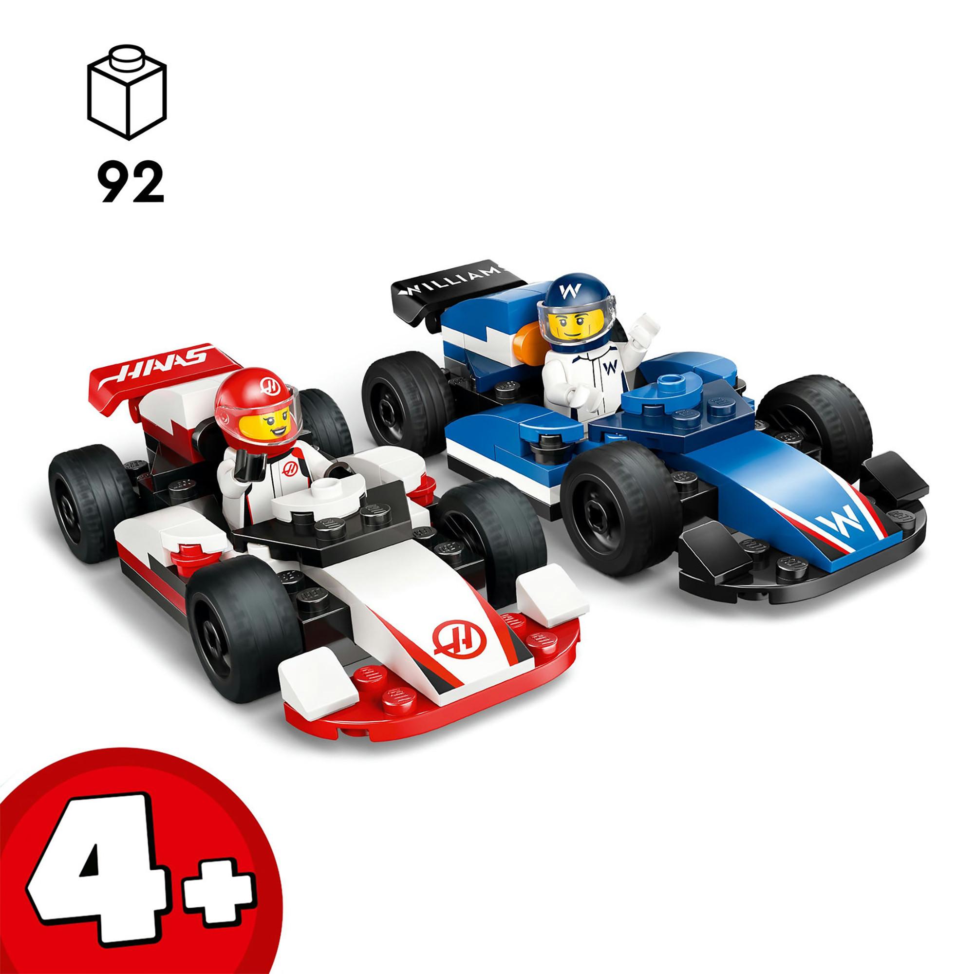 LEGO®  60464 F1® Williams Racing und Haas F1® Rennautos 
