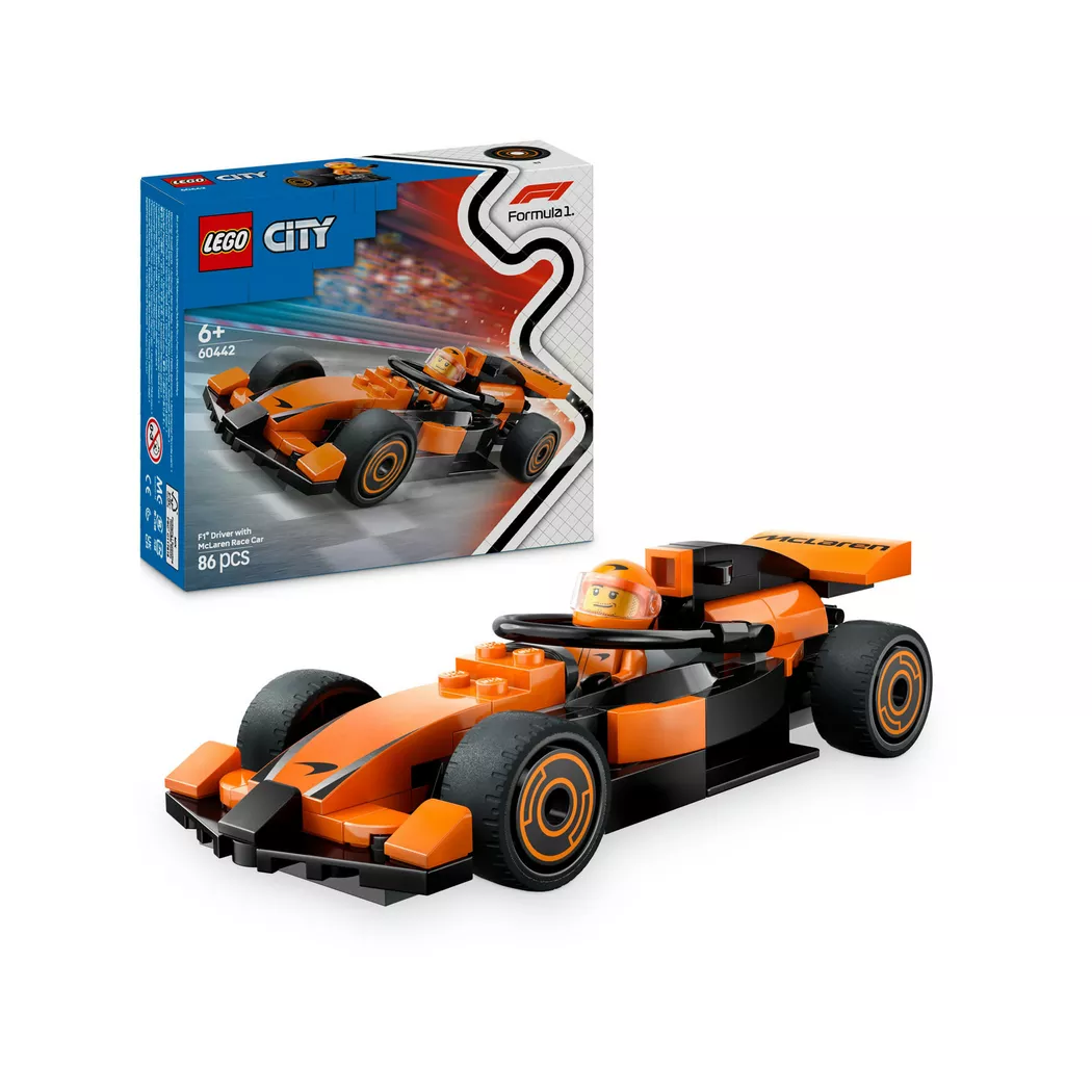 Lego City 60442 F1 Driver with McLaren Race Car