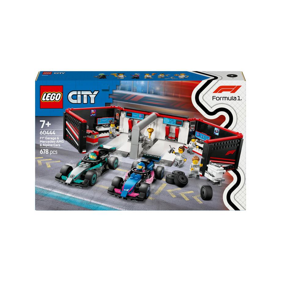 LEGO®  60444 F1® Garage mit Mercedes-AMG & Alpine Rennautos 