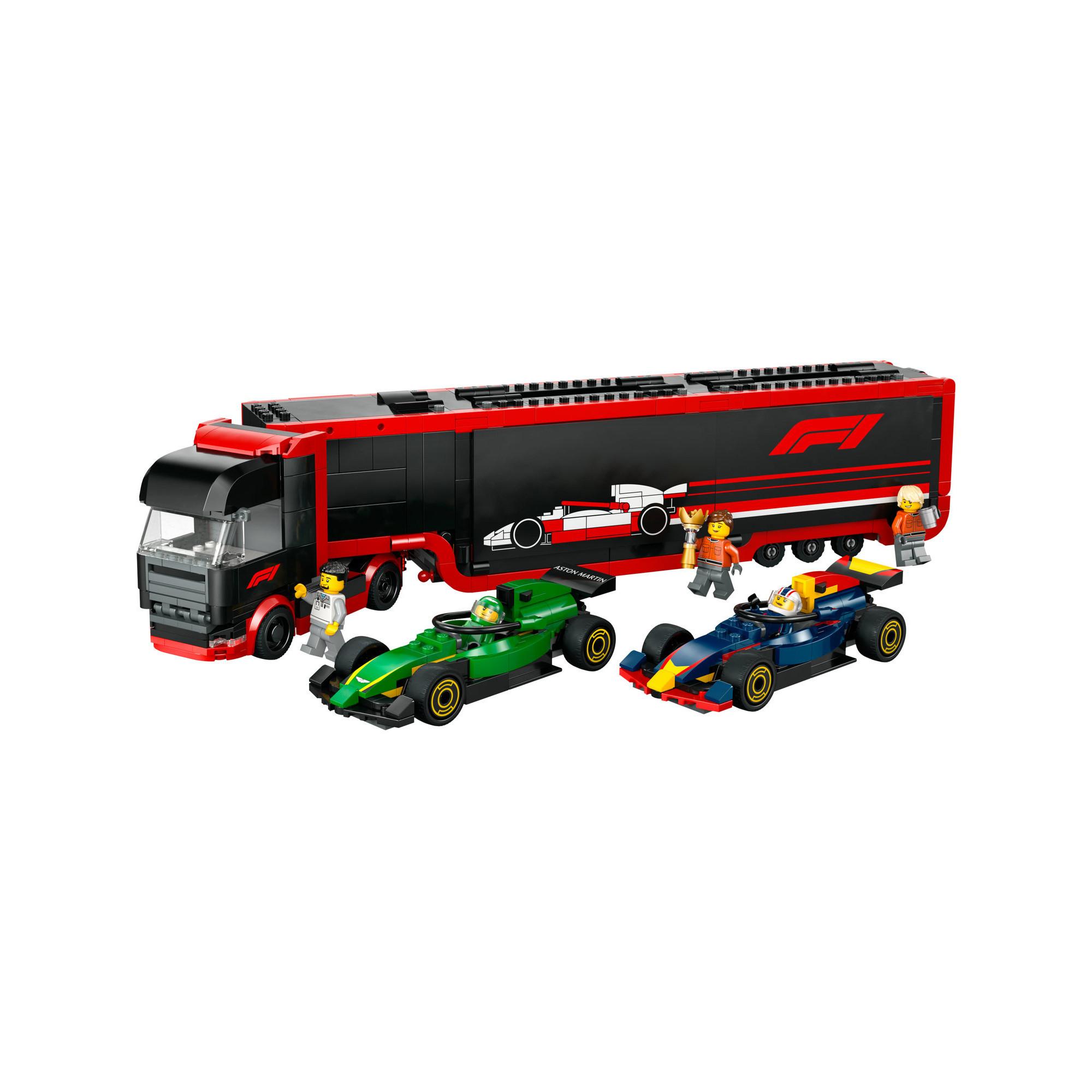 LEGO®  60445 Autotrasportatore F1® con monoposto RB20 e AMR24 F1® 