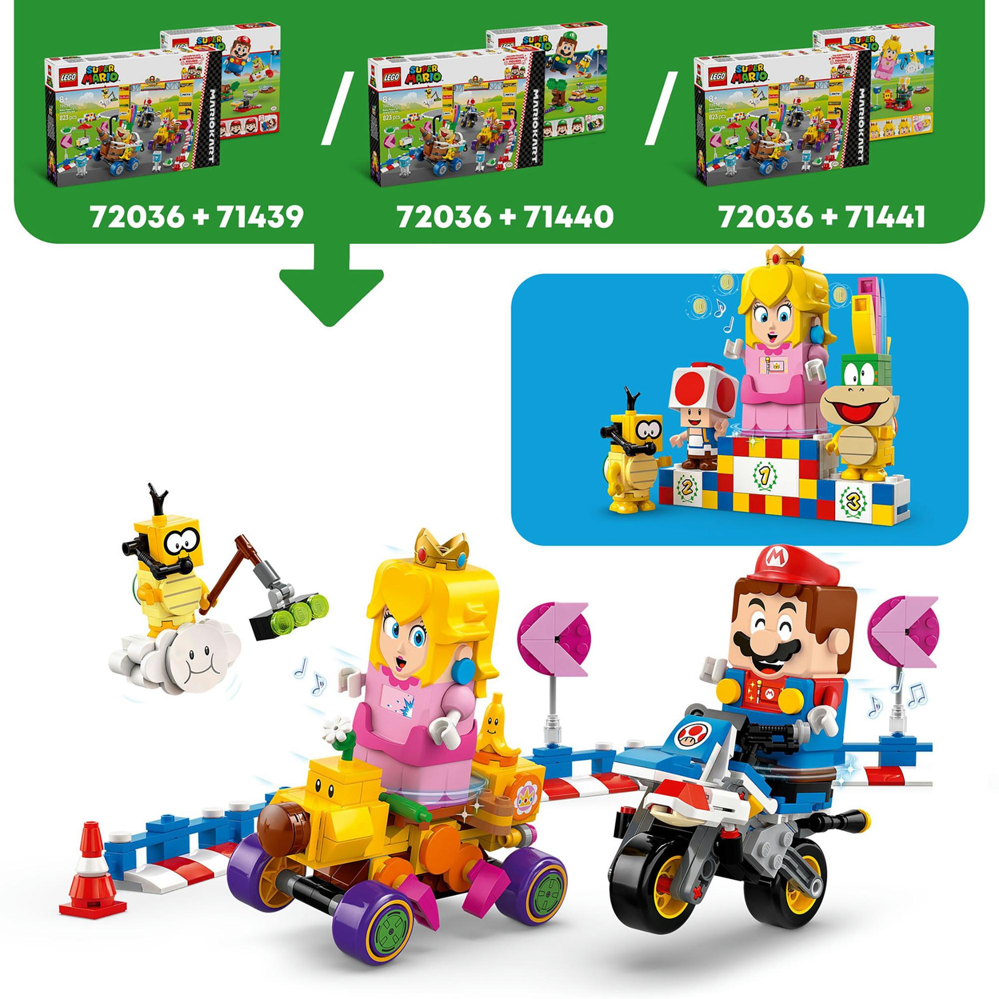 LEGO®  72036 Mario Kart™ – Bébé Peach et ensemble de grand prix 