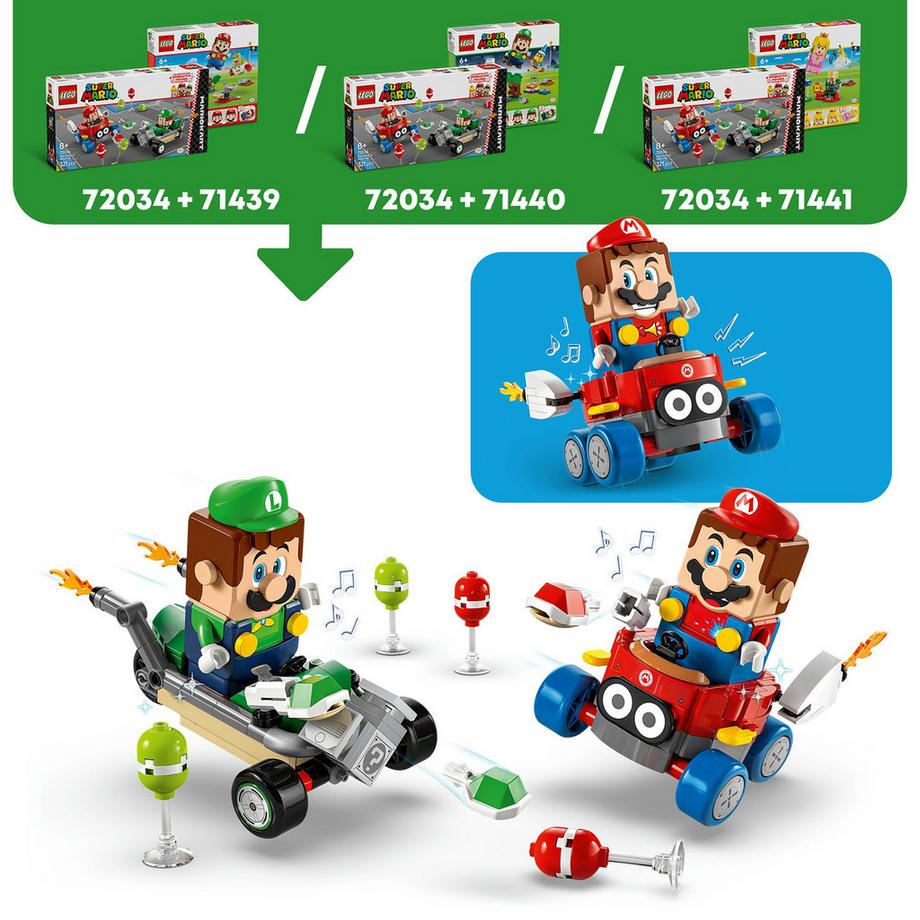 LEGO®  72034 Mario Kart™ – Bébé Mario contre Bébé Luigi 