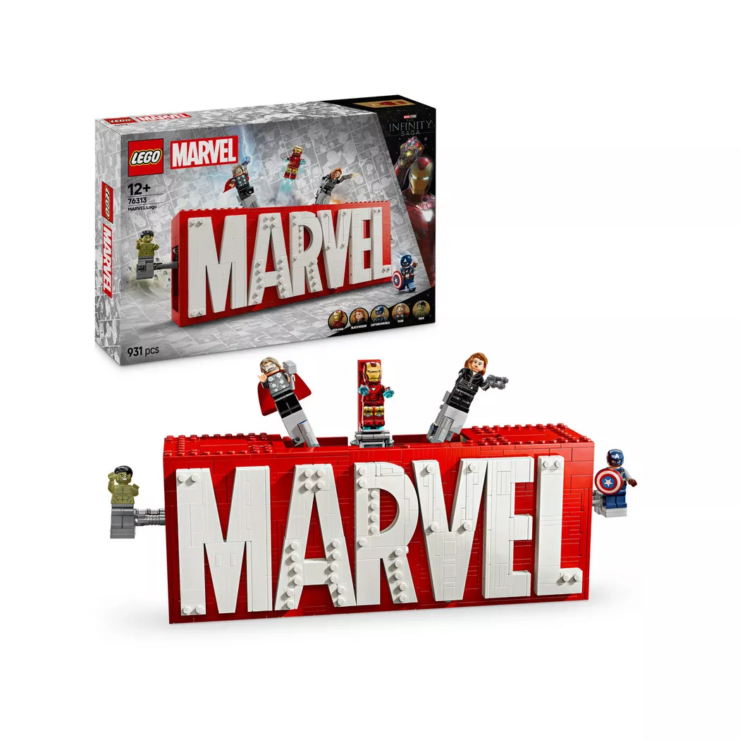 Lego Super Heroes MARVEL logo og minifigurer 76313