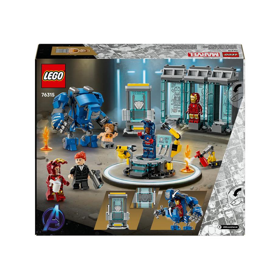 LEGO®  76315 Laboratorio di Iron Man: Sala delle Armature 