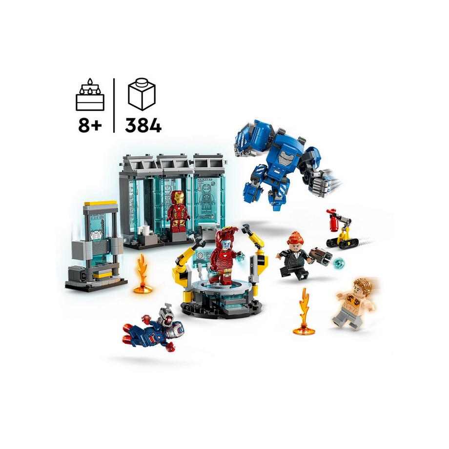 LEGO®  76315 Laboratorio di Iron Man: Sala delle Armature 