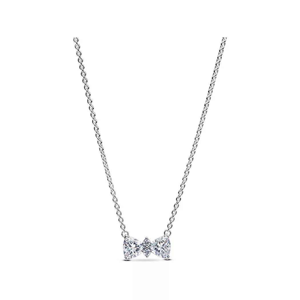 Pandora Treated Freshwater Cultured Pearl Station Chain Necklace silver  female 8