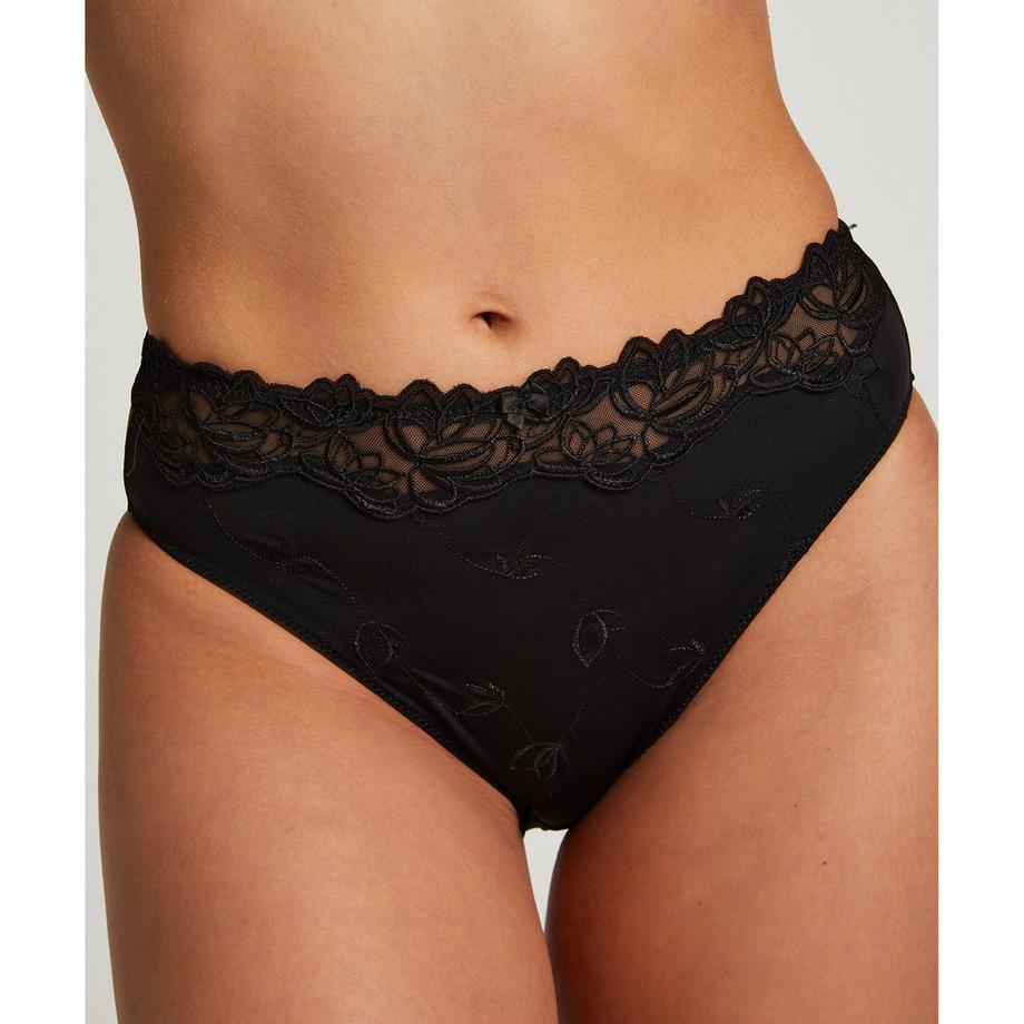 Hunkemöller Panty a Vita Alta con Ricamo Floreale  