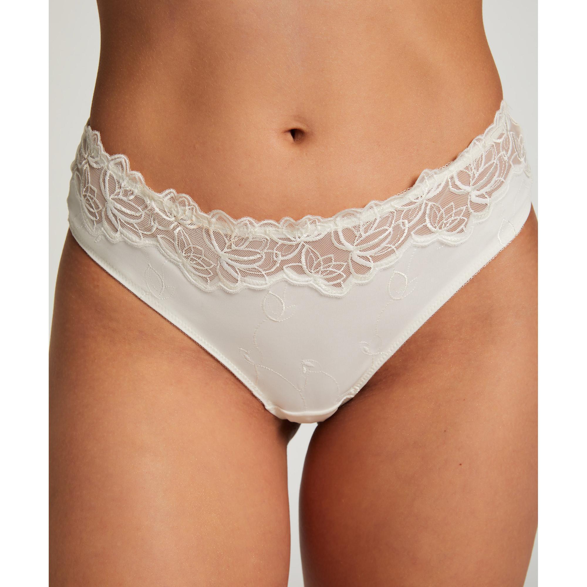 Hunkemöller Panty mit Blumenstickerei  