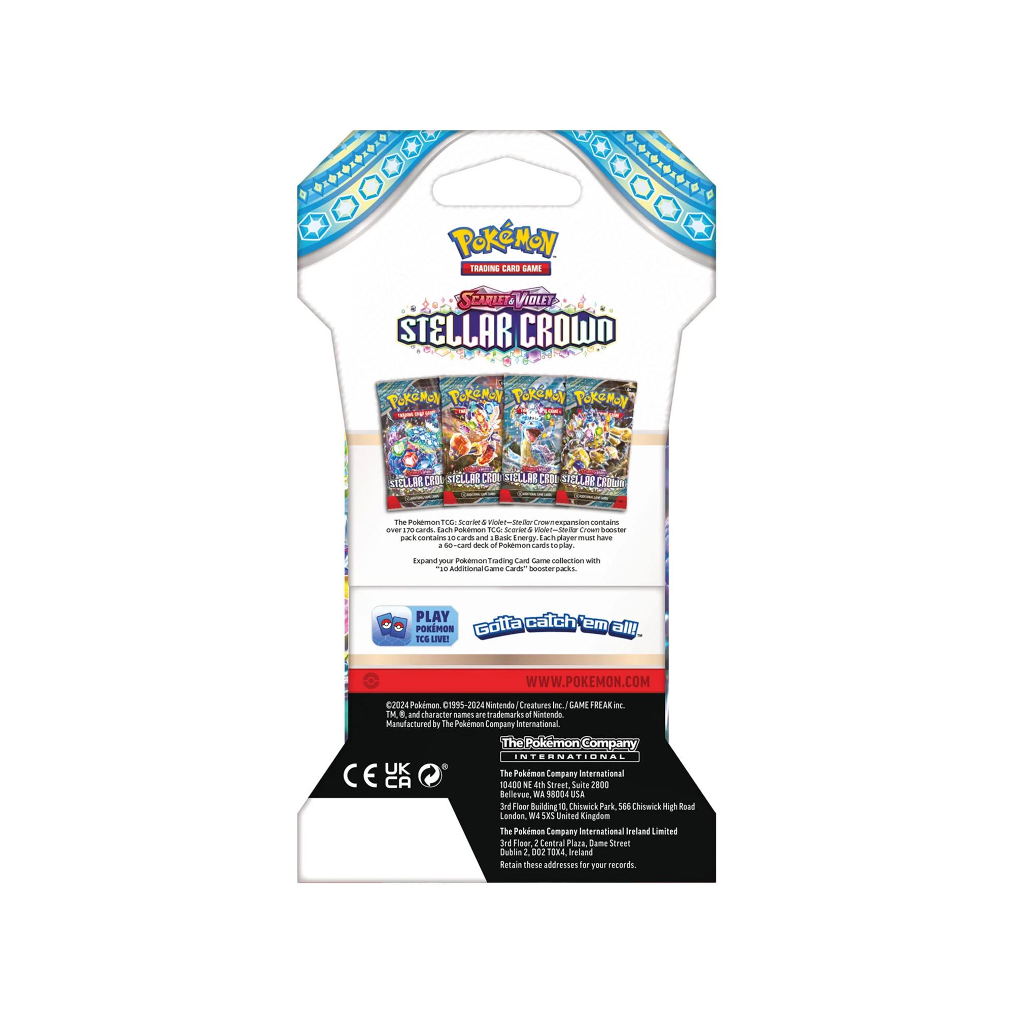 Pokémon  Scarlet & Violet – Stellar Crown Blister, modelli assortiti 