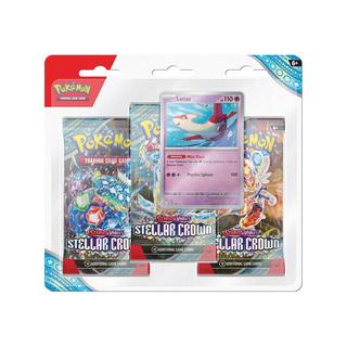 Pokémon  Scarlet & Violet – Stellar Crown 3-Pack Blister, assortiment aléatoire 