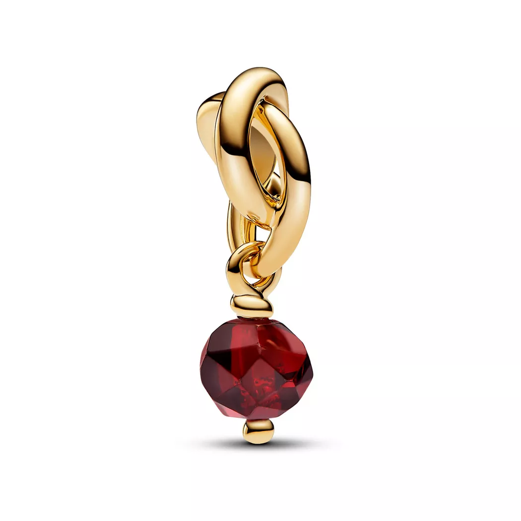 Pandora Gold January Eternity Circle Dangle Charm