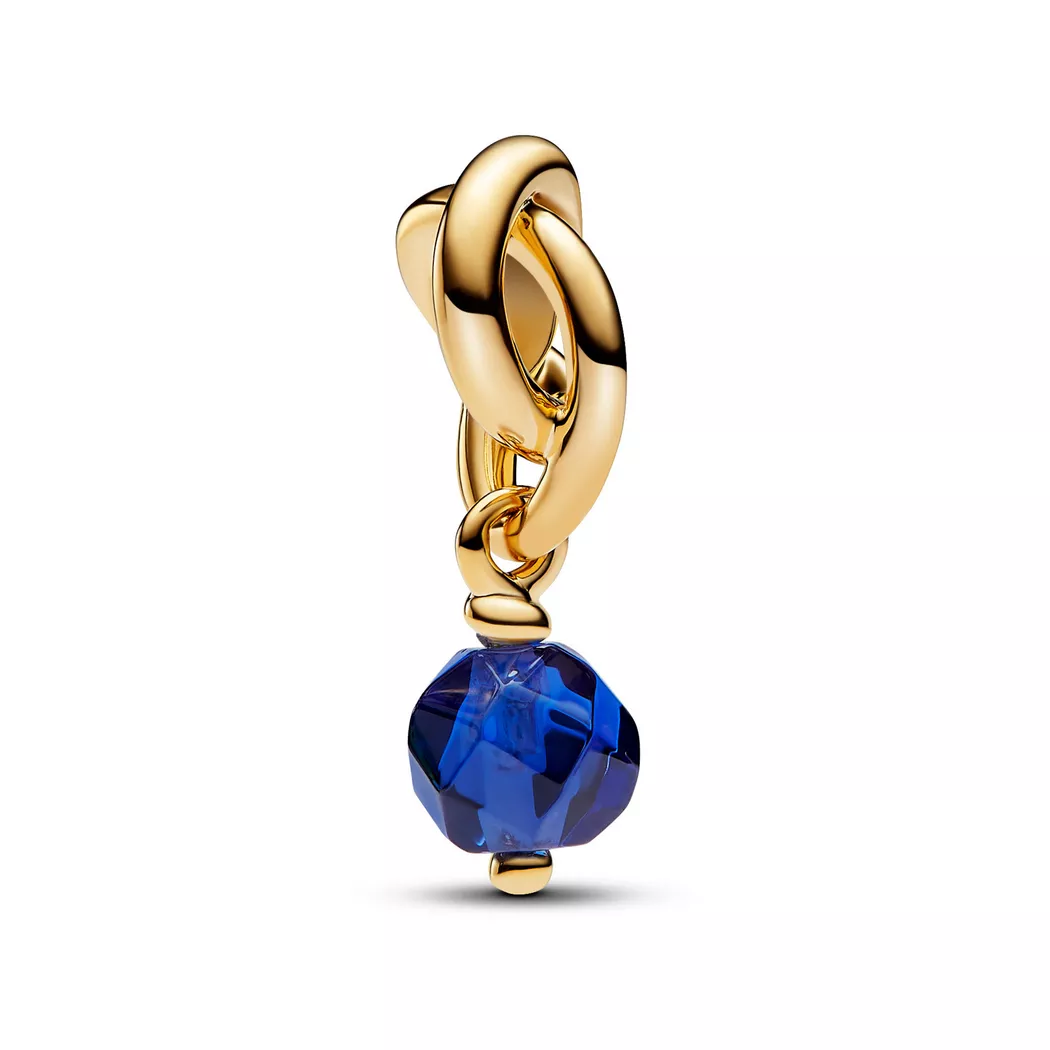 Pandora Gold September Eternity Circle Dangle Charm