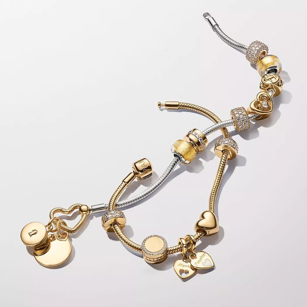 Pandora - Armband,  Moments, 19cm, Goldfarben