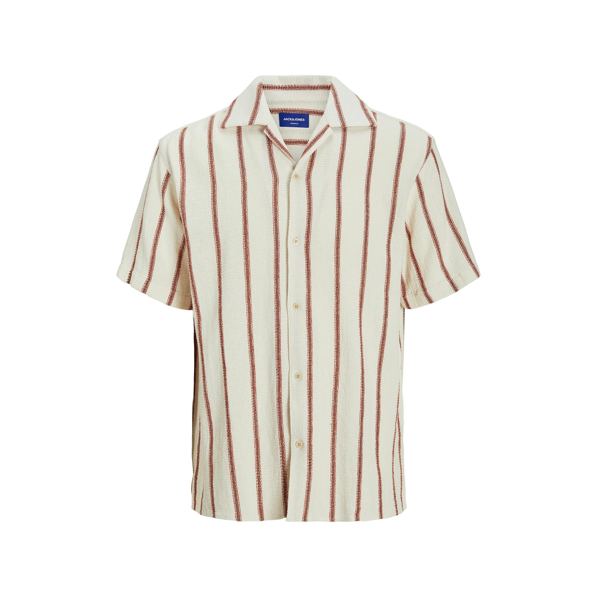 JACK & JONES JORCOBA STRIPE RESORT SHIRT SS SN Chemise, manches courtes 