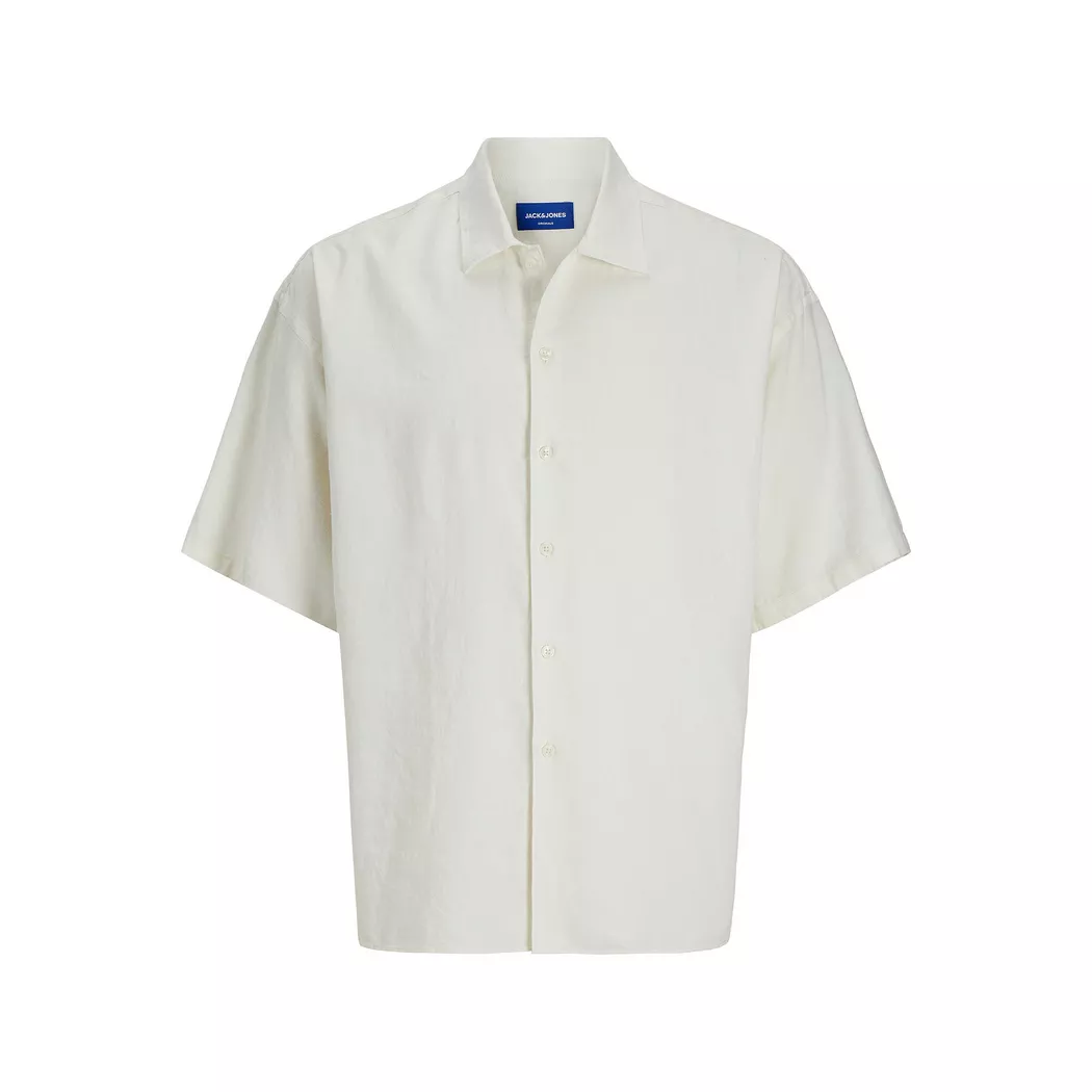 Jack & Jones - Hemd, kurzarm, für Herren, Offwhite, Größe L