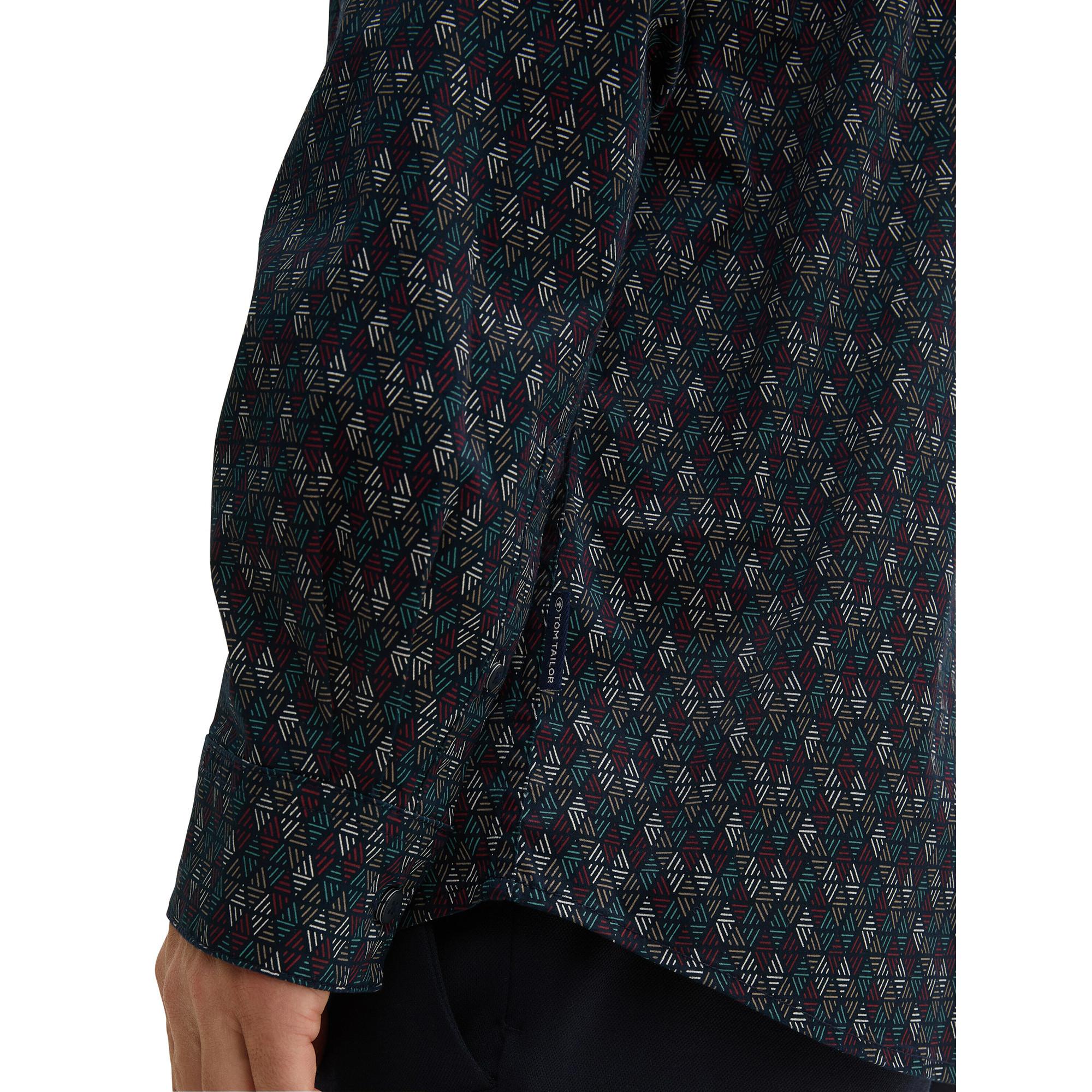 TOM TAILOR Camicia a maniche lunghe fantasia  