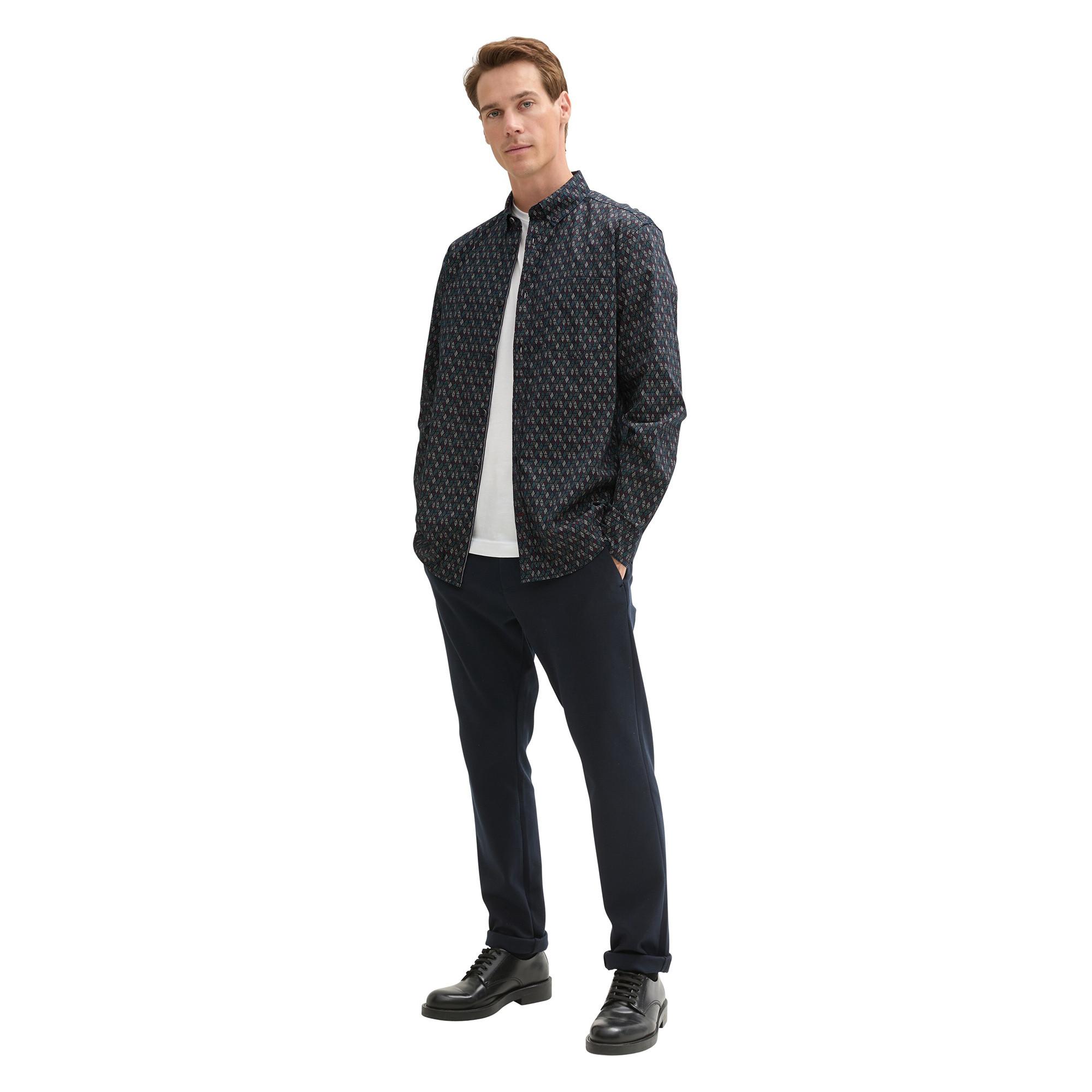 TOM TAILOR Camicia a maniche lunghe fantasia  