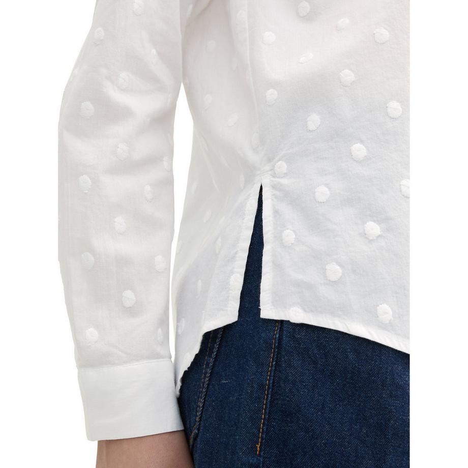 TOM TAILOR Denim Chemisier à Pois Manches Longues  