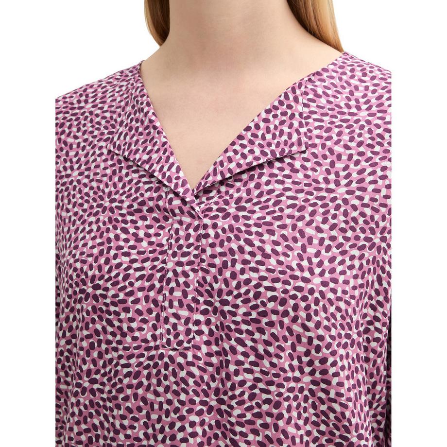 TOM TAILOR Regular Fit Maniche 3/4 Scollo a V Camicetta  