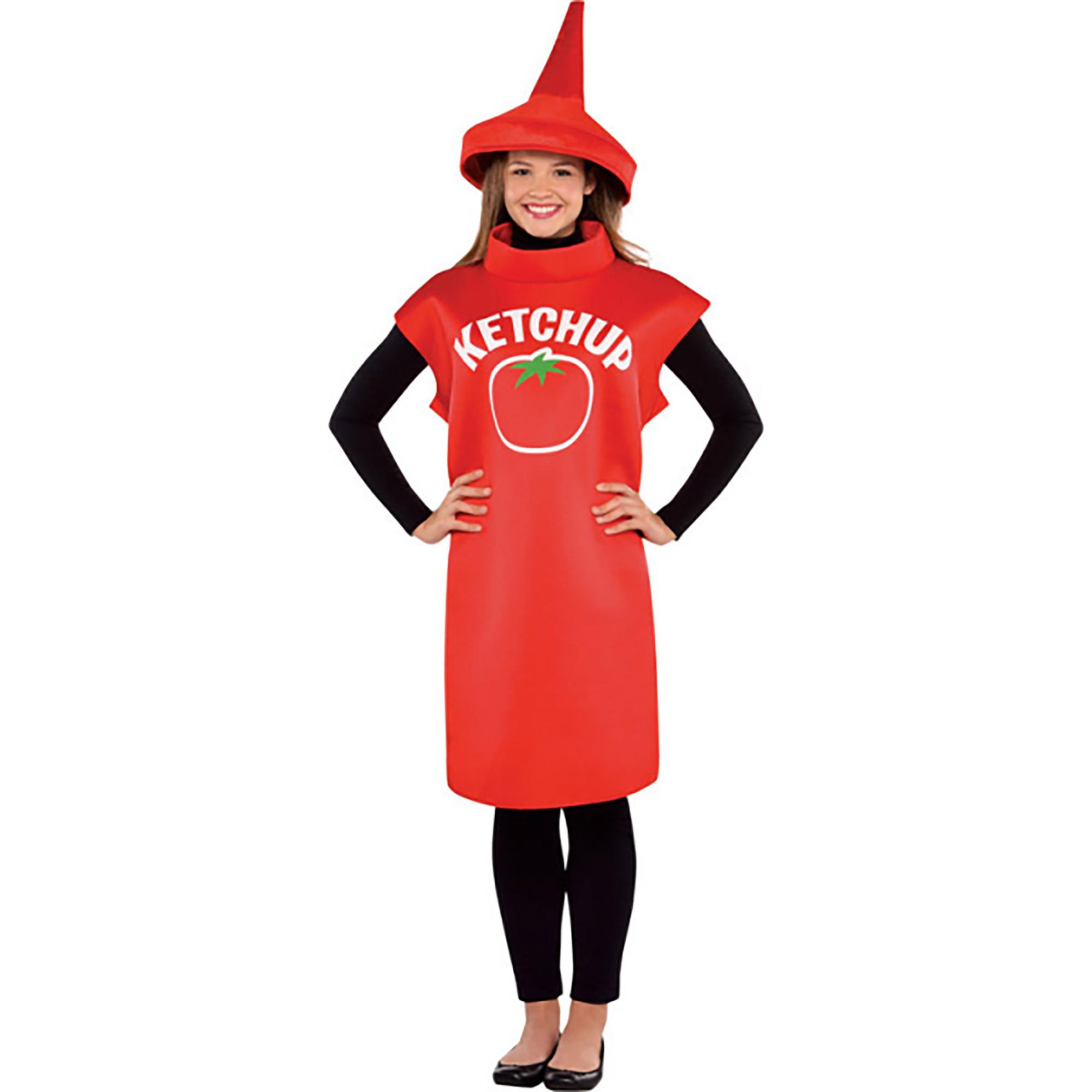 amscan  Costume da bottiglia di ketchup dim. M/L 