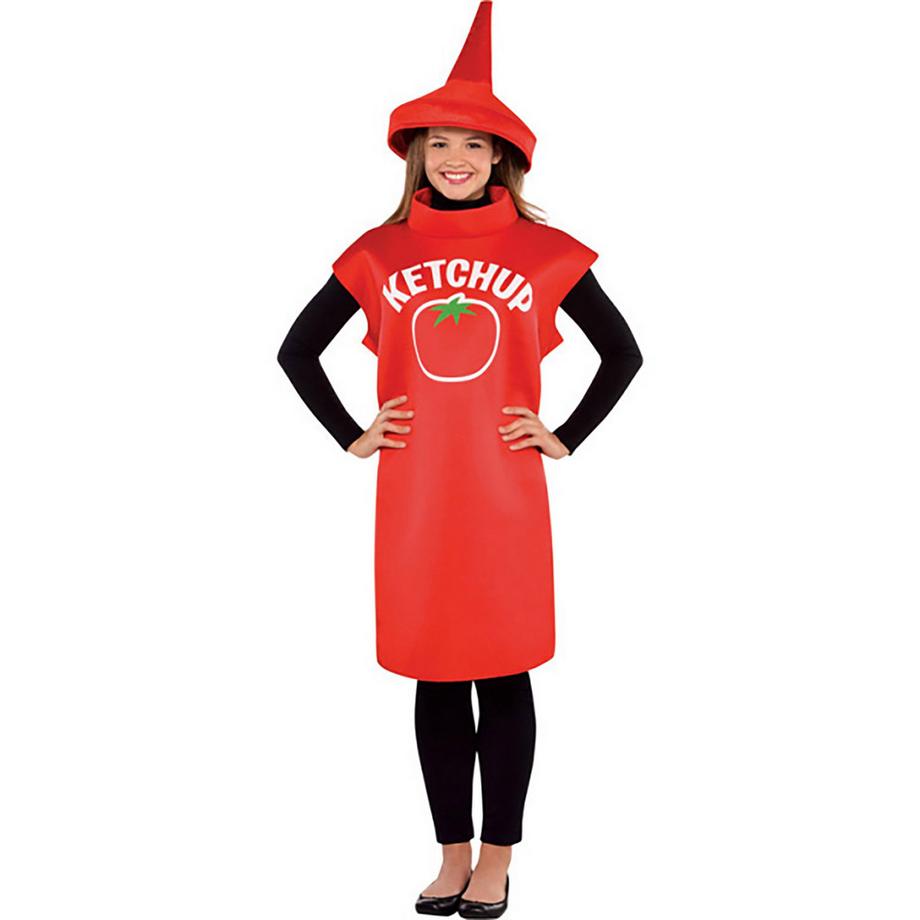 amscan  Costume de la bouteille de ketchup taille M/L 