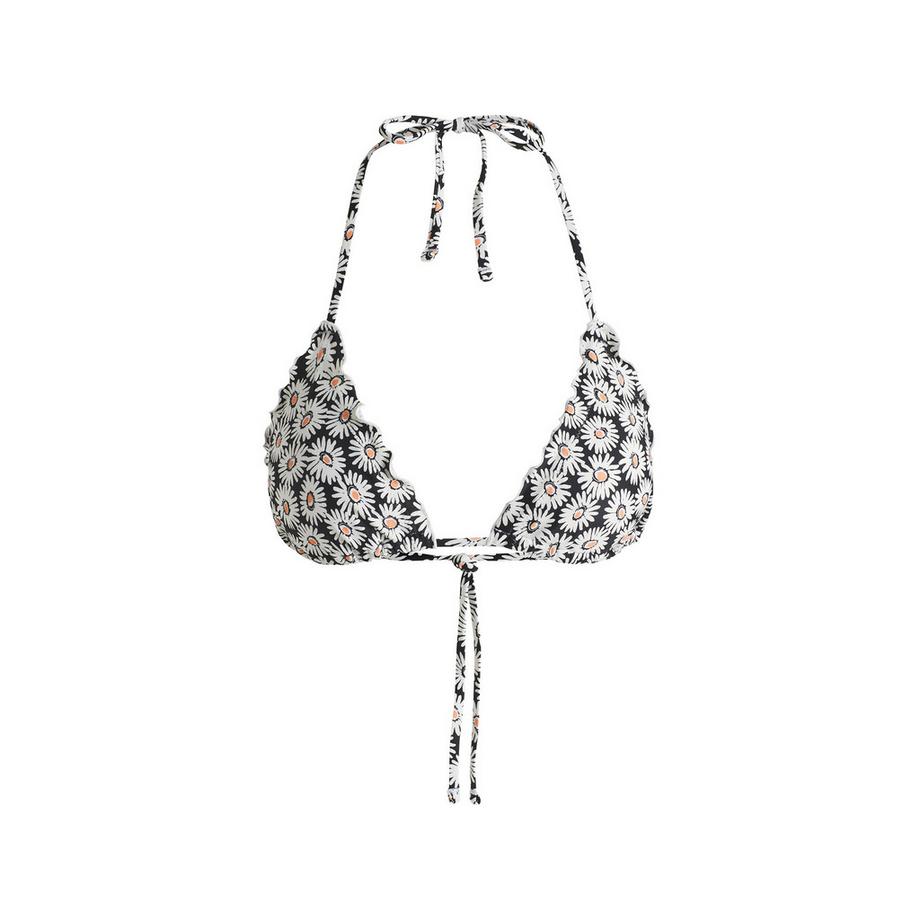 HUGO Haut de bikini Neckholder avec bord à volants  