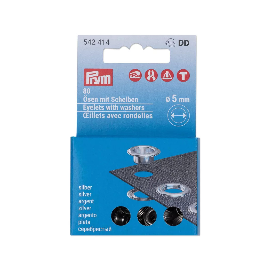 Prym - Ösen, 5mm, Silber