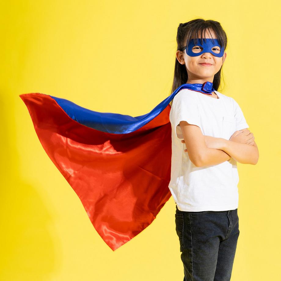 Cotillons D'Alsace  Superheld Umhang mit Maske, Zufallsauswahl 