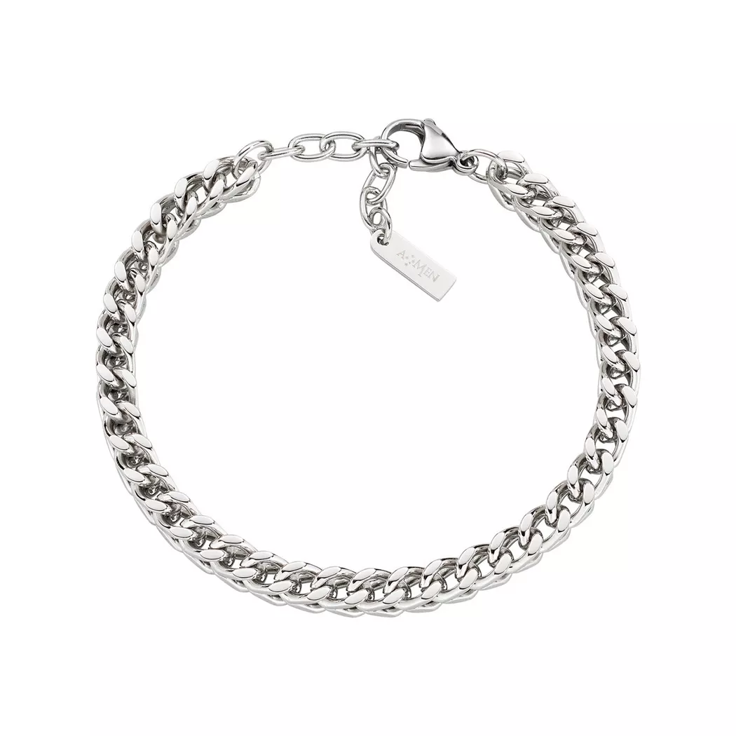 Amen - Armband, Men Steel, 21cm, Silber 2