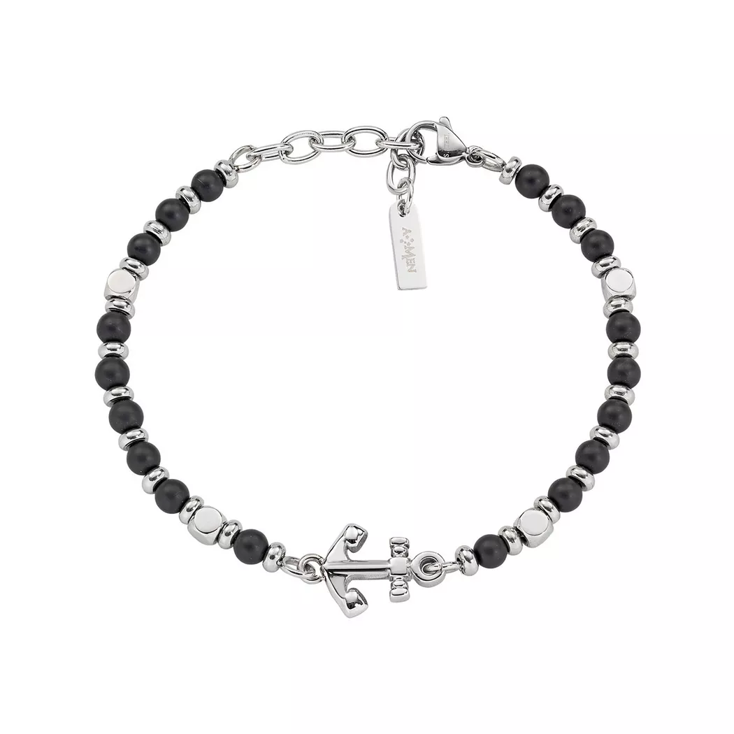 Amen - Armband, Men Steel, 18+3CM, Silber 7