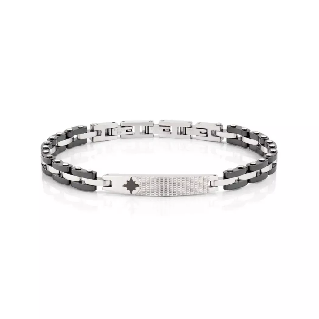 Amen - Armband, Men Steel, 19+2CM, Silber 2