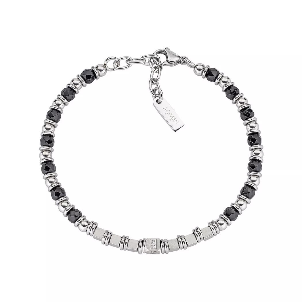 Amen - Armband, Men Steel, 18+3CM, Silber 5