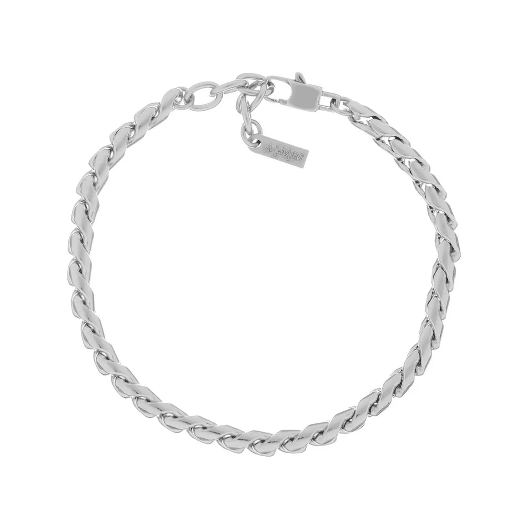 Amen - Armband, Men Steel, 19+3CM, Silber 3