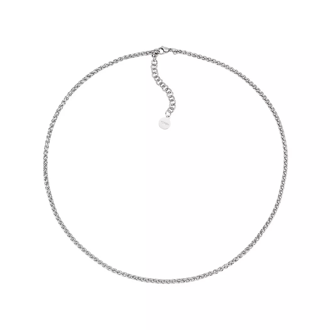 Amen - Halskette, Men Steel, 50.5CM, Silber 4