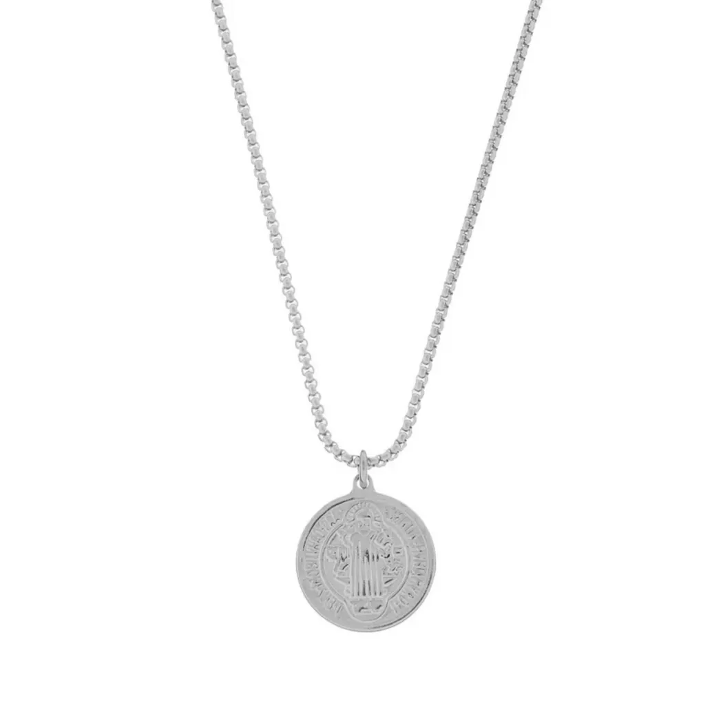 Amen - Halskette, Men Steel, 55.5CM, Silber 3