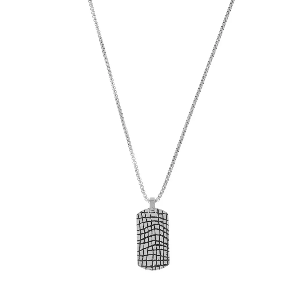 Amen - Halskette, Men Steel, 55.5CM, Silber 2